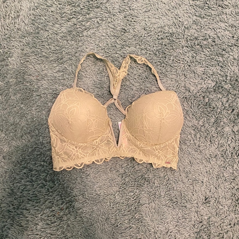 Lace Plunge Razorback Bra